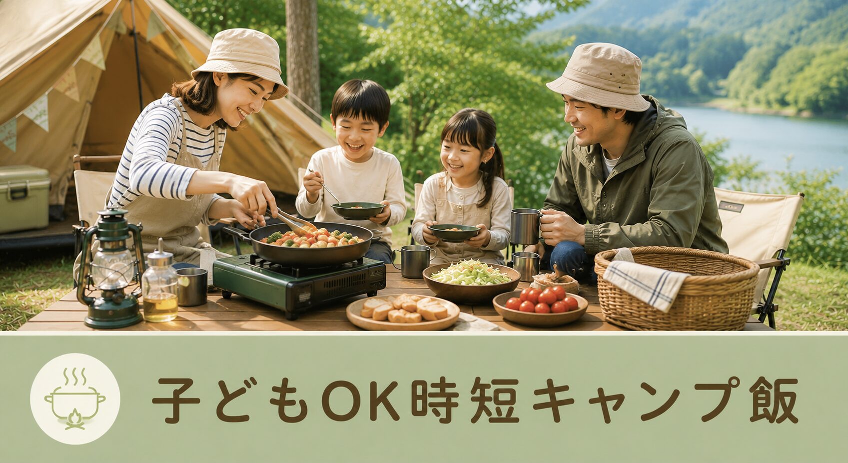 子どもOK時短キャンプ飯