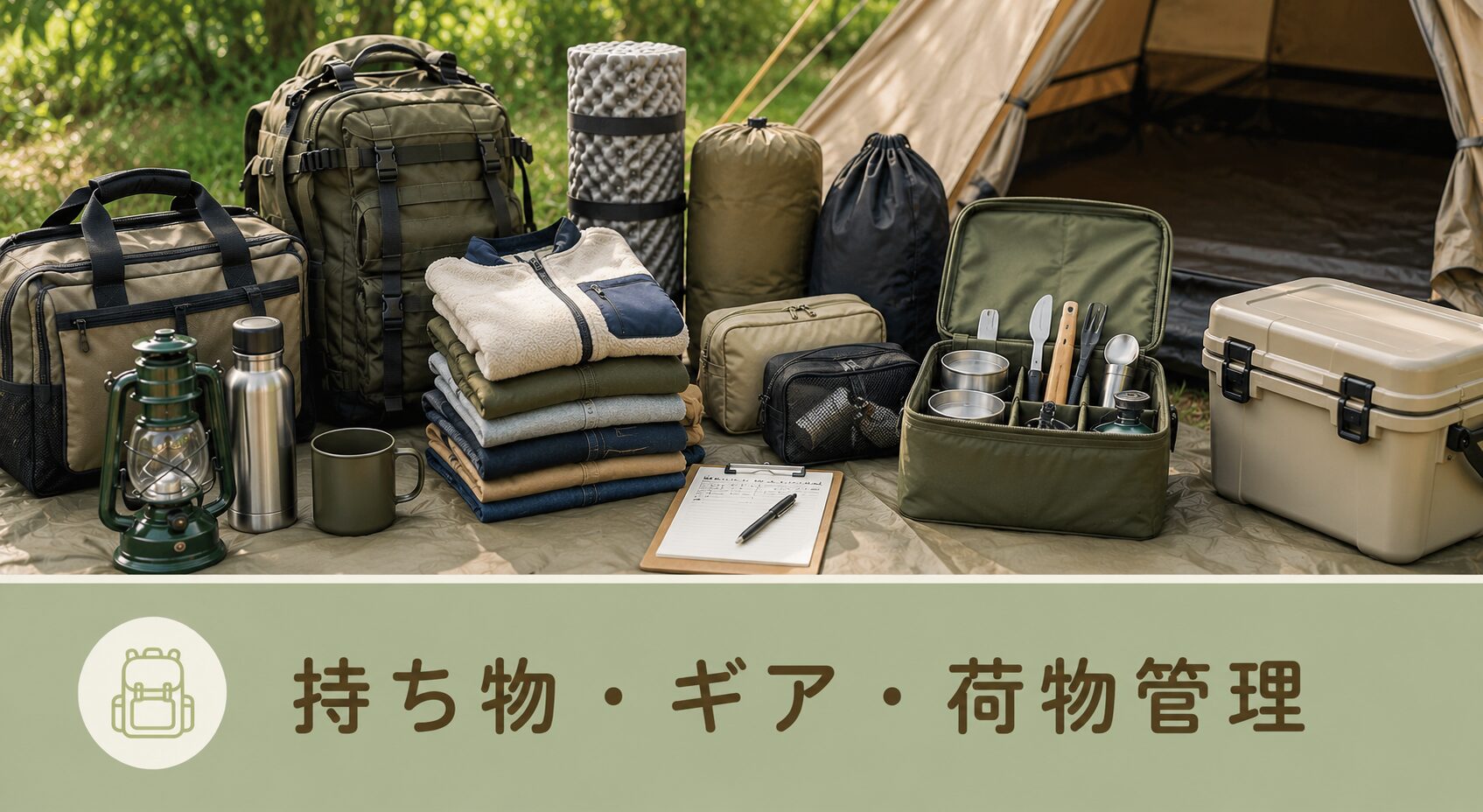 持ち物・ギア・荷物管理