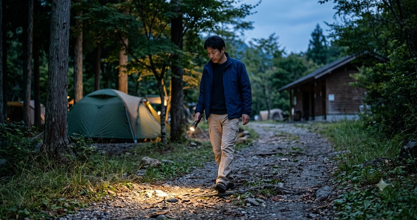 四尾連湖キャンプのクマ対策のイメージ