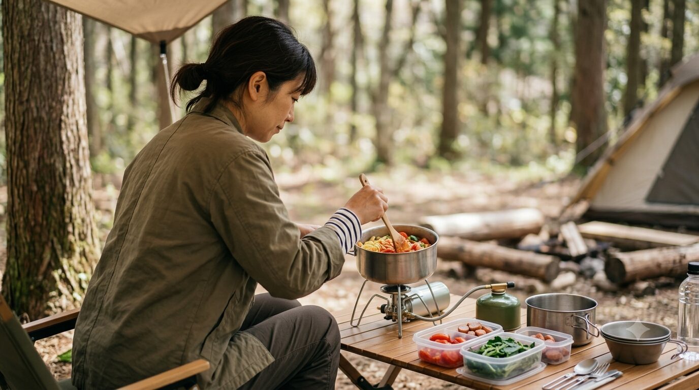 フラットバーナーとCB缶の選び方のイメージ
