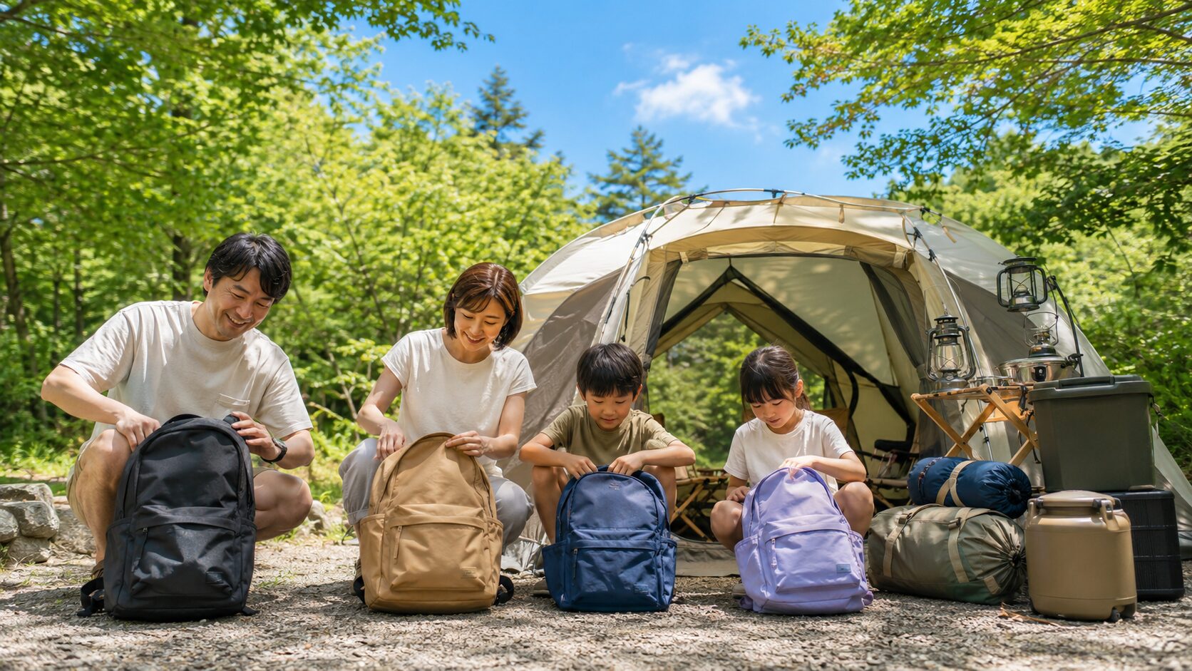 クーディー エアーテントの選び方と設営のイメージ