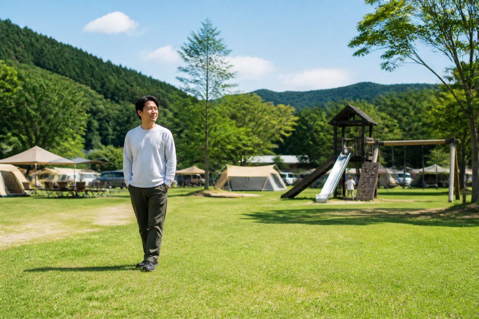 木魂館キャンプ場の設備とサイト選びのイメージ