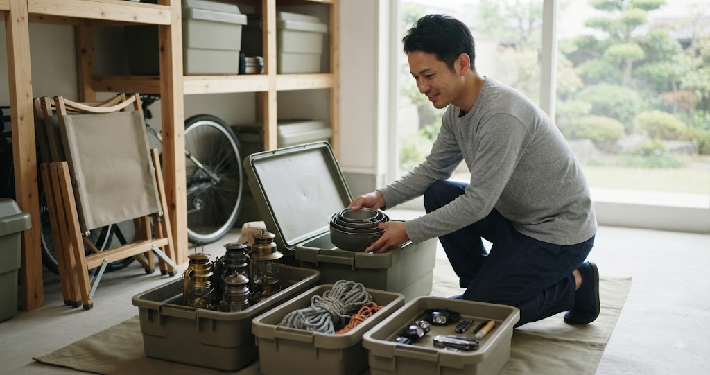 久住山荘南登山口で受付する様子を表すイメージ画像